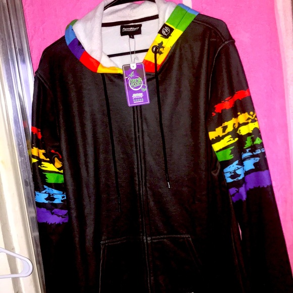 Brand new fresh hoods pride zip up hoodie fresh hoods